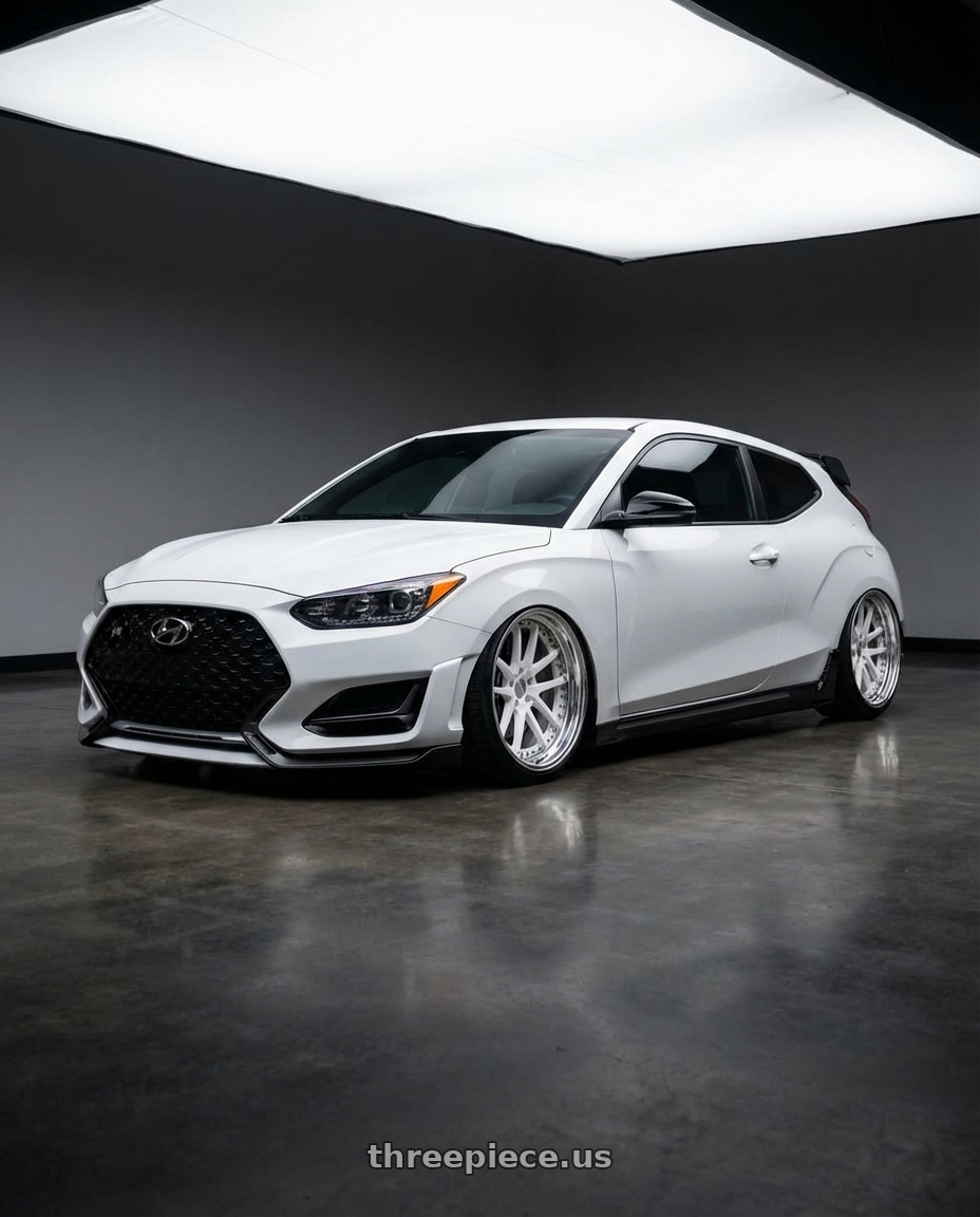 2022 Veloster N, lunar white with Heritage Wheel ASAN wheels