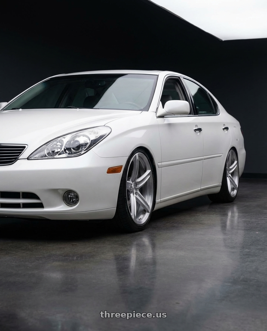 2005 lexus es330 with MRR Forged F23 5x120 19x8.5  +38 Brushed Clear fit Corvette C8 ( rear: FF2320A152048R-BC ) wheels