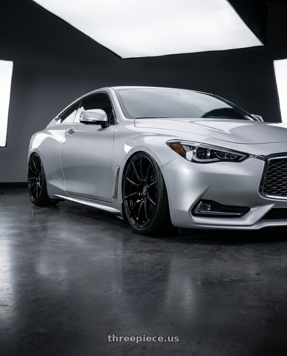 2020 Infiniti Q60 with Forgestar CF10 5x114.3 20x9.5 +29 Gloss Black wheels