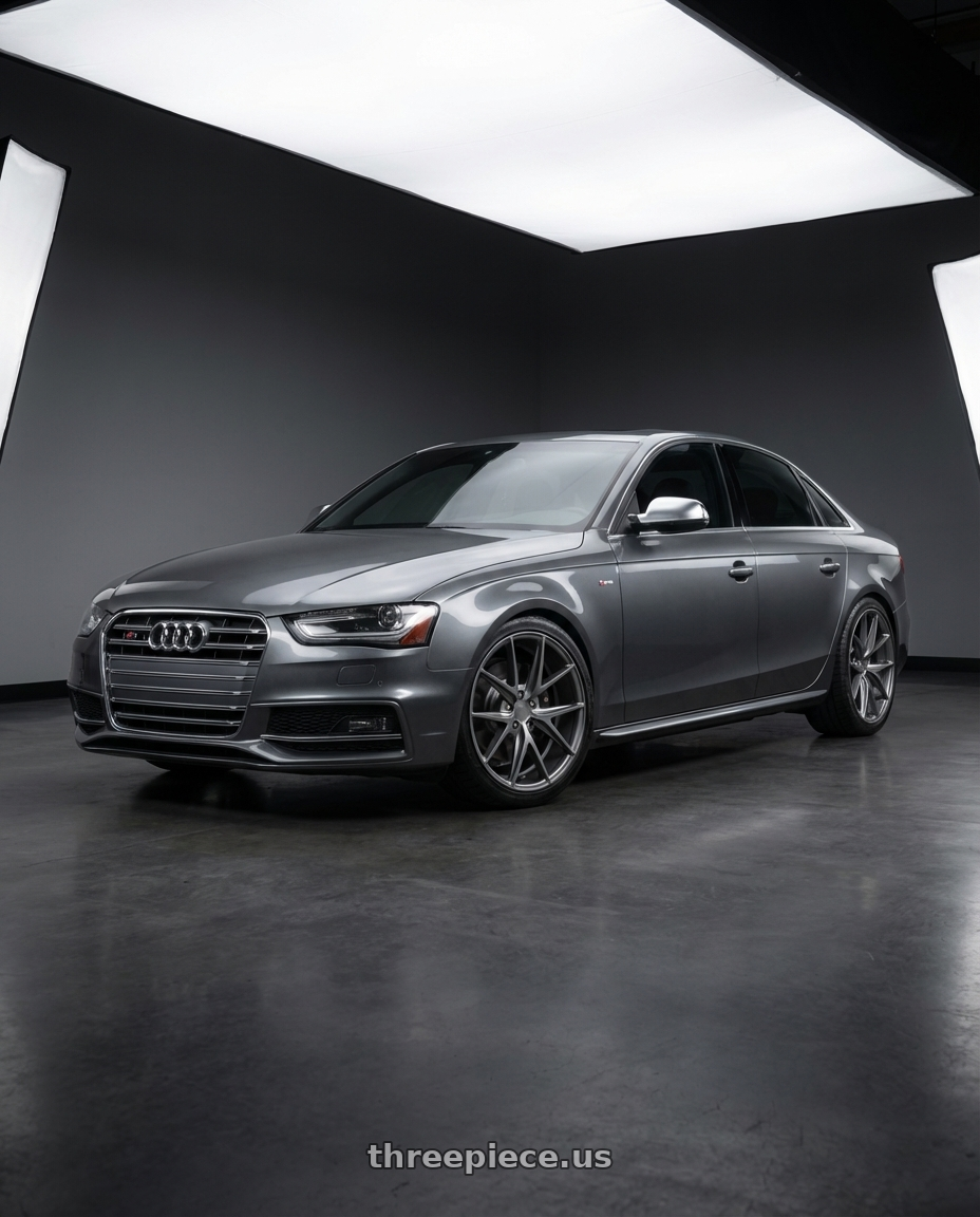 2015 Audi S4 B8.5 with Niche 1PC M116 MISANO 5X112 19X8.5 +42 MATTE GUN METAL wheels