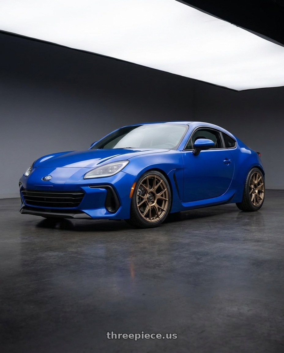 2024 Subaru BRZ with Konig Ampliform 5x114.3 18x9.5+25 Gloss Bronze wheels