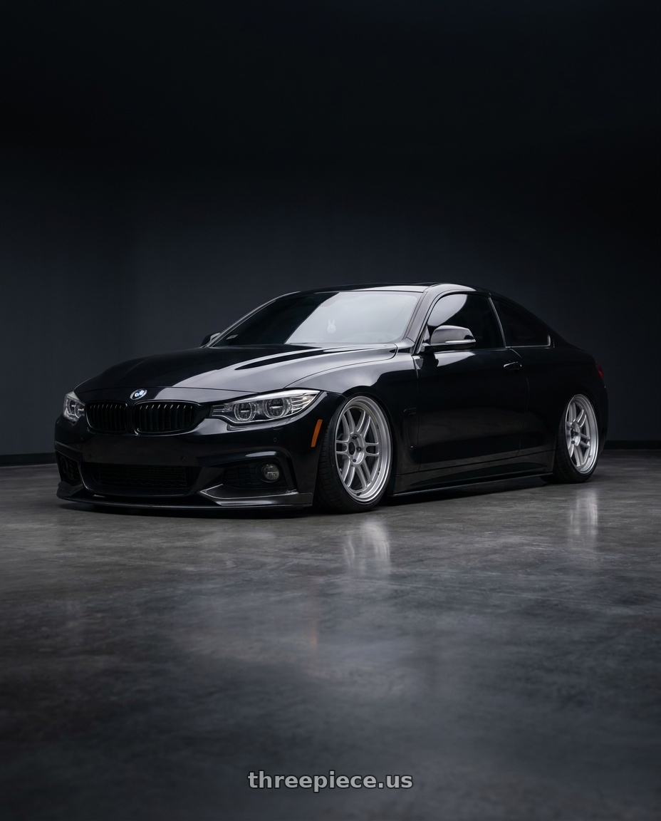 2014 BMW F32 435i with Enkei RPF1 5x120 18x8.5+40 Silver wheels