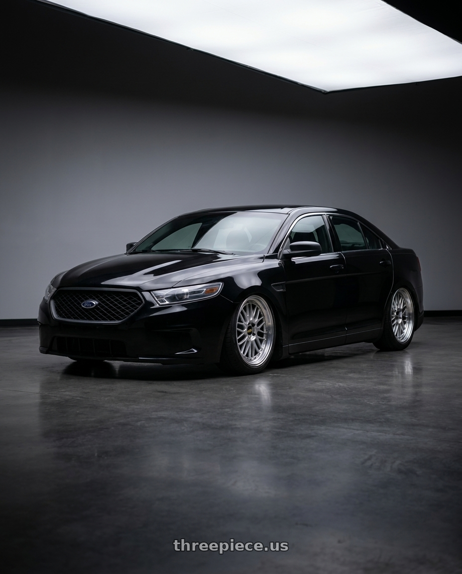 2013 ford Taurus police interceptor with BBS LM 5x112 19x8.5+32 Diamond Silver wheels