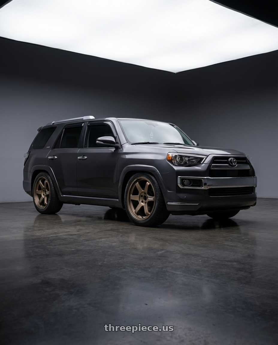 2016 4runner limited with Volk Racing TE37 Ultra M Spec 5x112 19x9.5+23 19x10.5+35 Bronze Almite Toyota Supra MK5 Spec wheels
