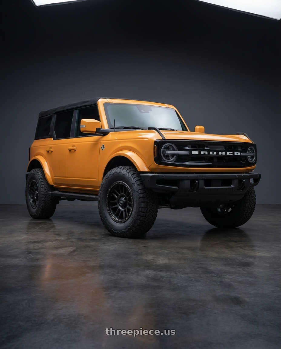 2024 Ford Bronco with Vision Off-Road 111 Nemesis 6x139.7 17x9-12 Matte Black wheels