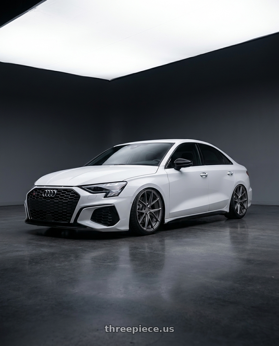 2024 Audi S3 8Y with Niche 1PC M116 MISANO 5X112 19X9.5 +38 MATTE GUN METAL wheels