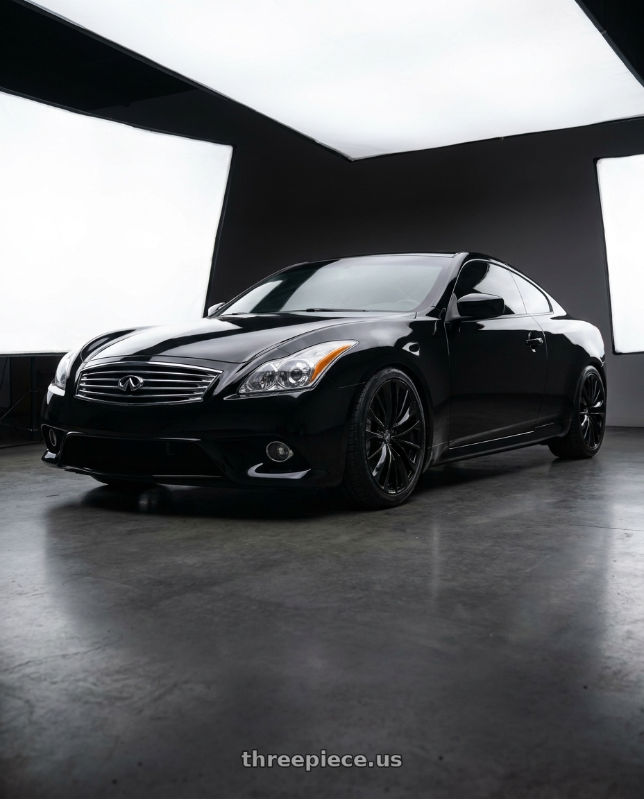2013 Infiniti G37 with Vision Street-Designs 18 Hellion 5x114.3 18x8+40 Gloss Black wheels
