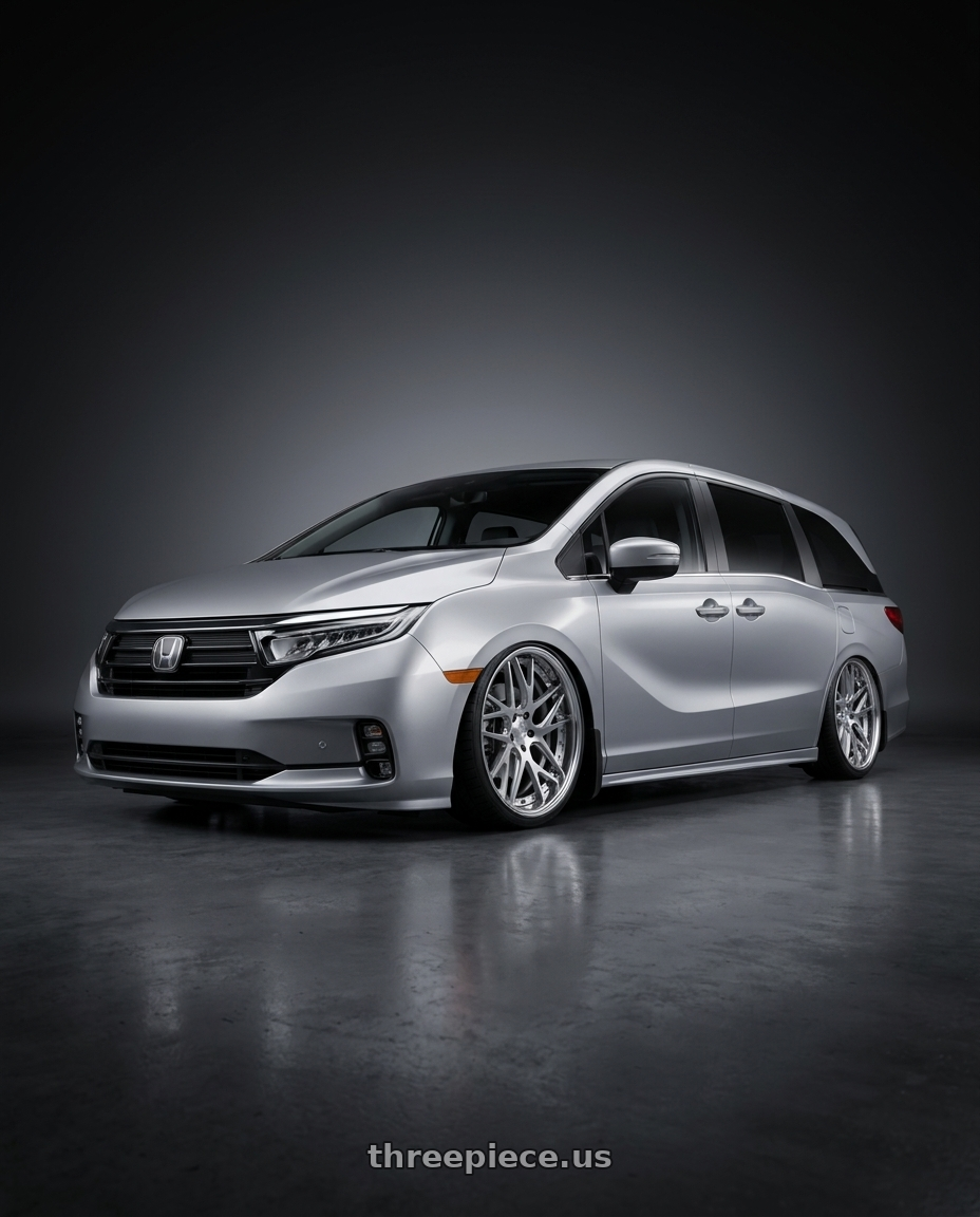 2024 Honda Odyssey with Work Gnosis Cvx 5x120 20x8+45 H Disk Composite Buffed And Brushed wheels