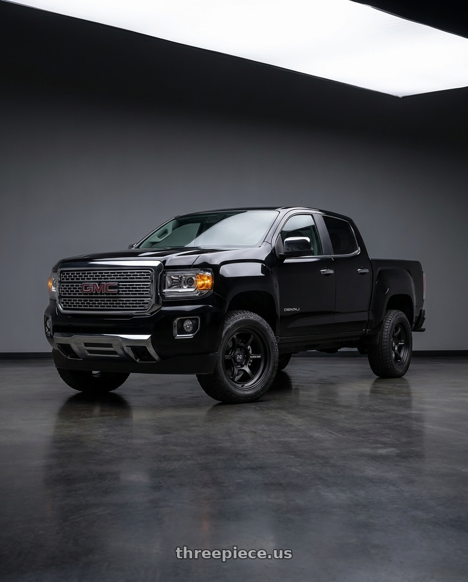 2021 GMC Canyon Denali with Black Rhino SHOGUN 6X120 17X8.5 +20 MATTE BLACK wheels