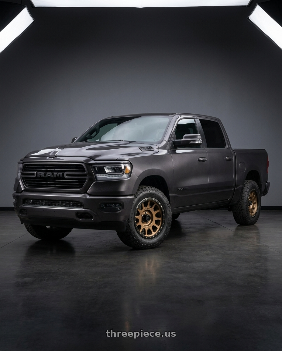 2021 Ram 1500 Laramie with Method Race Wheels 305BZ NV 6x139.7 18x9 -12 METHOD BRONZE wheels