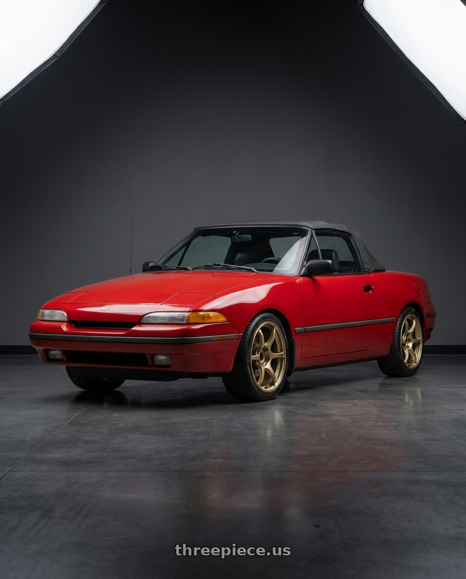1991 Mercury Capri with Advan RGIII 4x100 18x7.0+42 Gold wheels