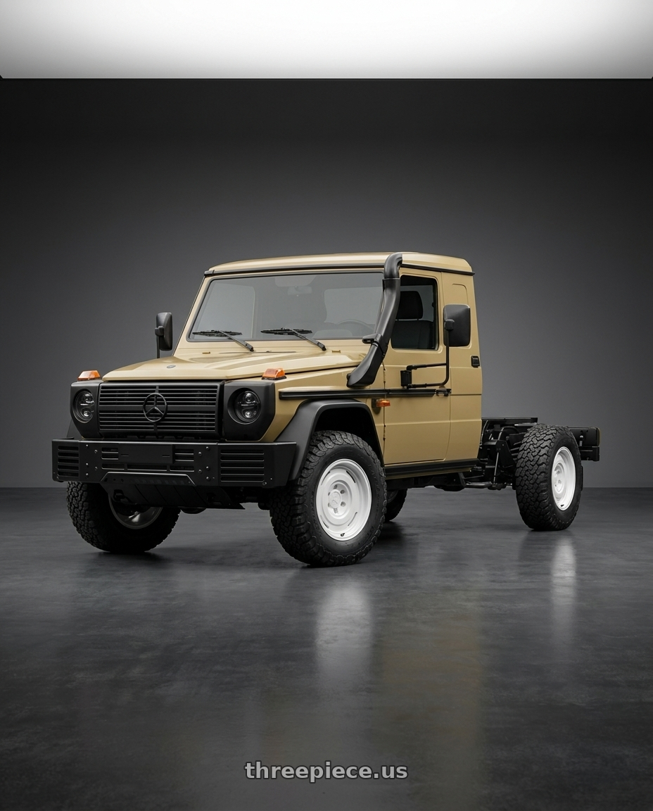 2026 Mercedes-Benz G350d Chassis Cab with fifteen52 ANALOG HD 5x120 17x8.0 +25 CLASSIC WHITE (GLOSS WHITE) wheels
