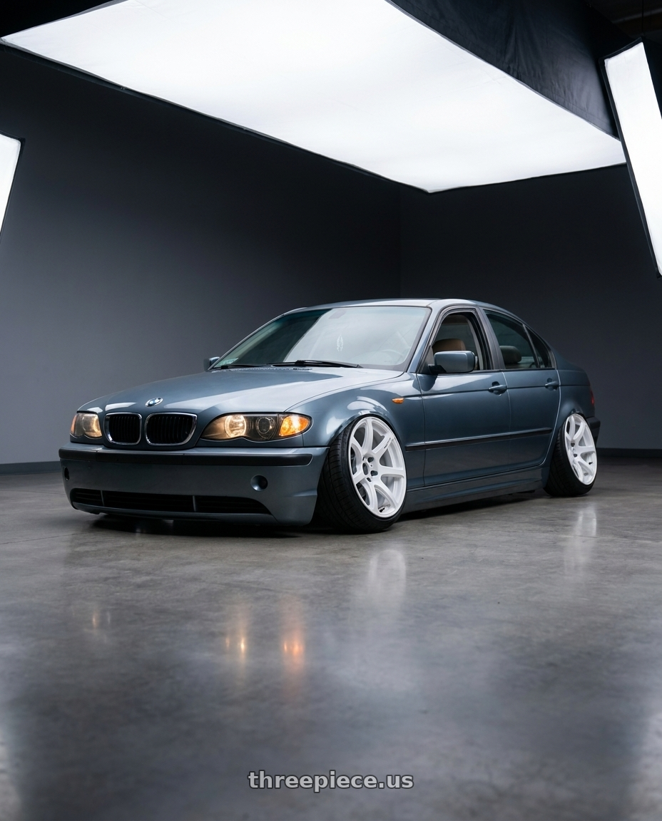 2003 bmw 325i with Work Emotion T7R wheels