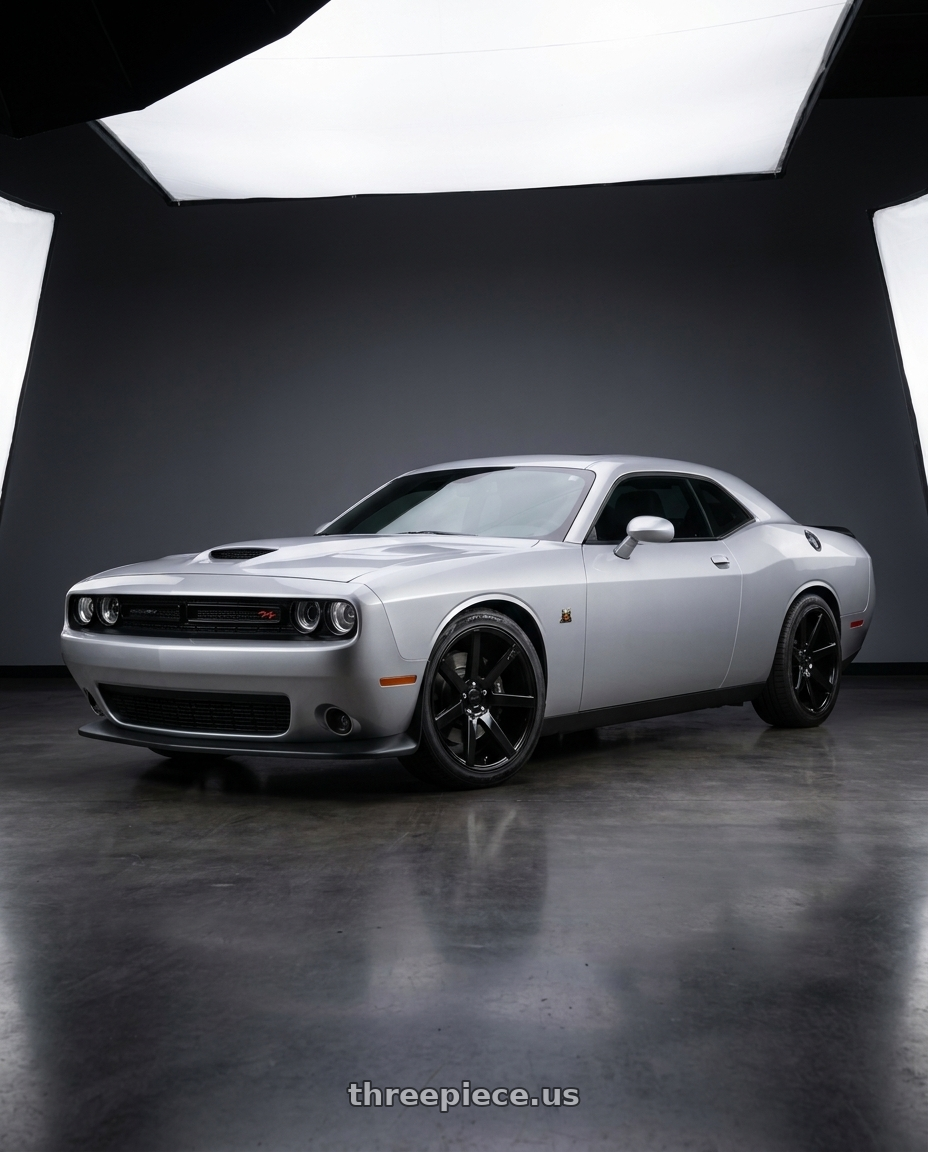 2023 dodge challenger scat pack with Niche 1PC M168 VERONA 5X115 20X9 +18 GLOSS BLACK wheels