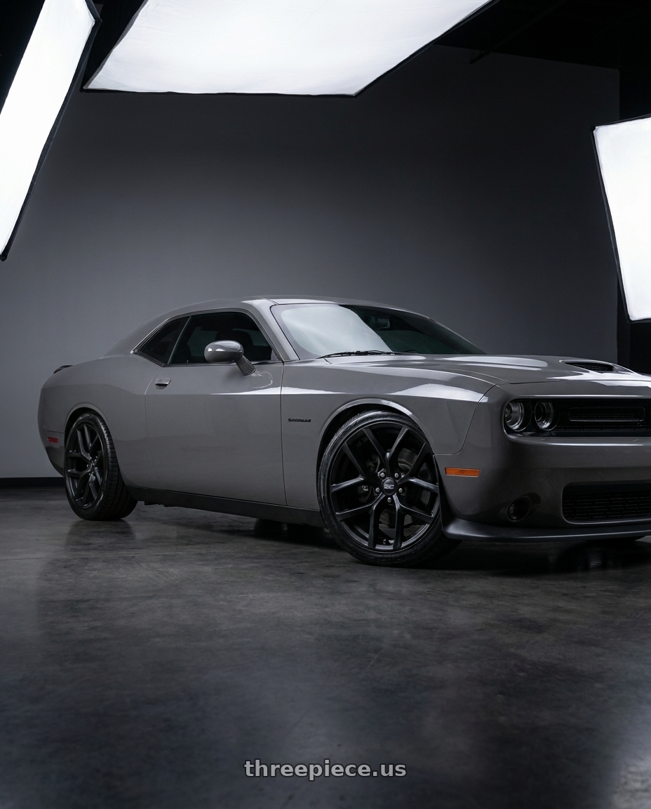 2021 Dodge Challenger SXT with American Racing AR927 BARRAGE 5X115 20X9 +20 SATIN BLACK wheels