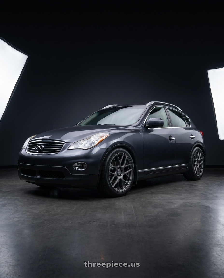 2010 Infiniti EX 35 with RTX Envy 5x114.3 18x8 +38 Matte Gunmetal wheels
