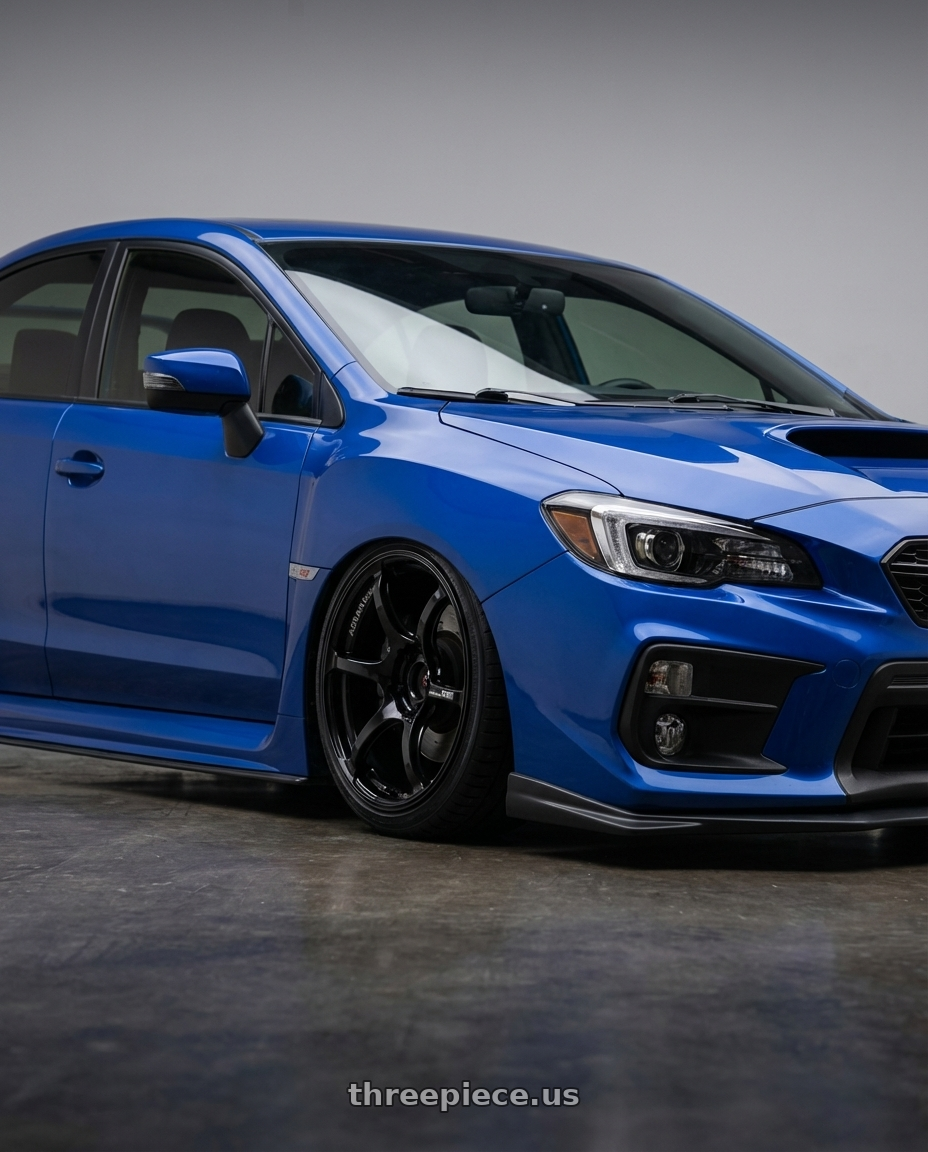 2018 Subaru WRX STI with Advan RGIII 5x114.3 18x9.0+35 Gloss Black wheels