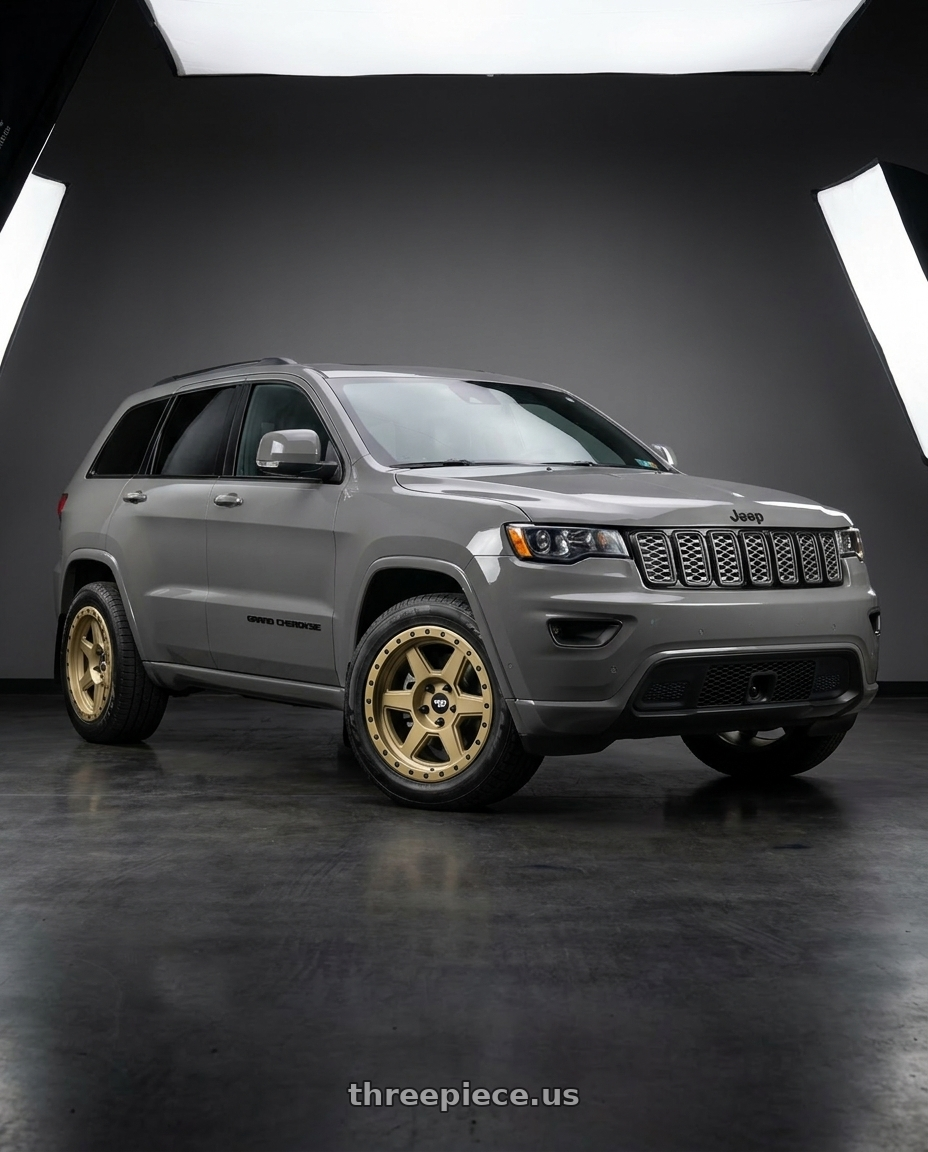 2021 Jeep Grand Cherokee Overland with Dirty Life Compound 9315 5x127 18x9-12 Desert Sand wheels