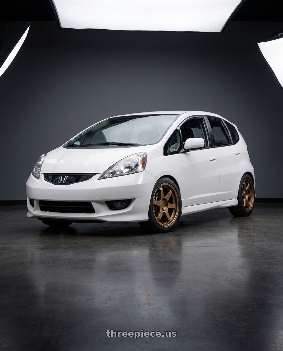 2009 Honda Fit Ge8 with 9six9 SIX-1 5x112 18X10 +35 Matte Bronze wheels