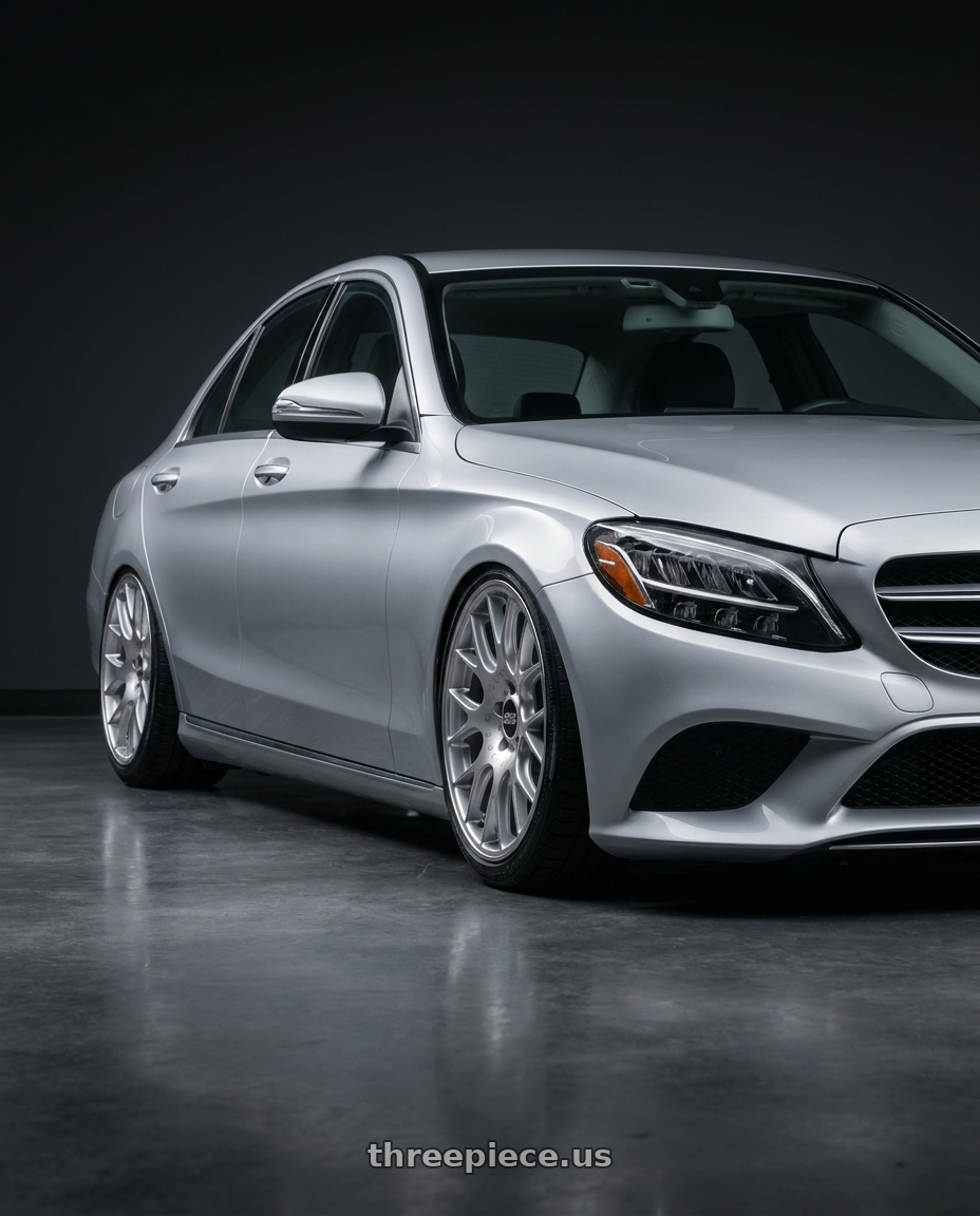 2019 C class with BBS CH-R 5x130 19x8.5 +51 Brilliant Silver Polished Rim Protector wheels