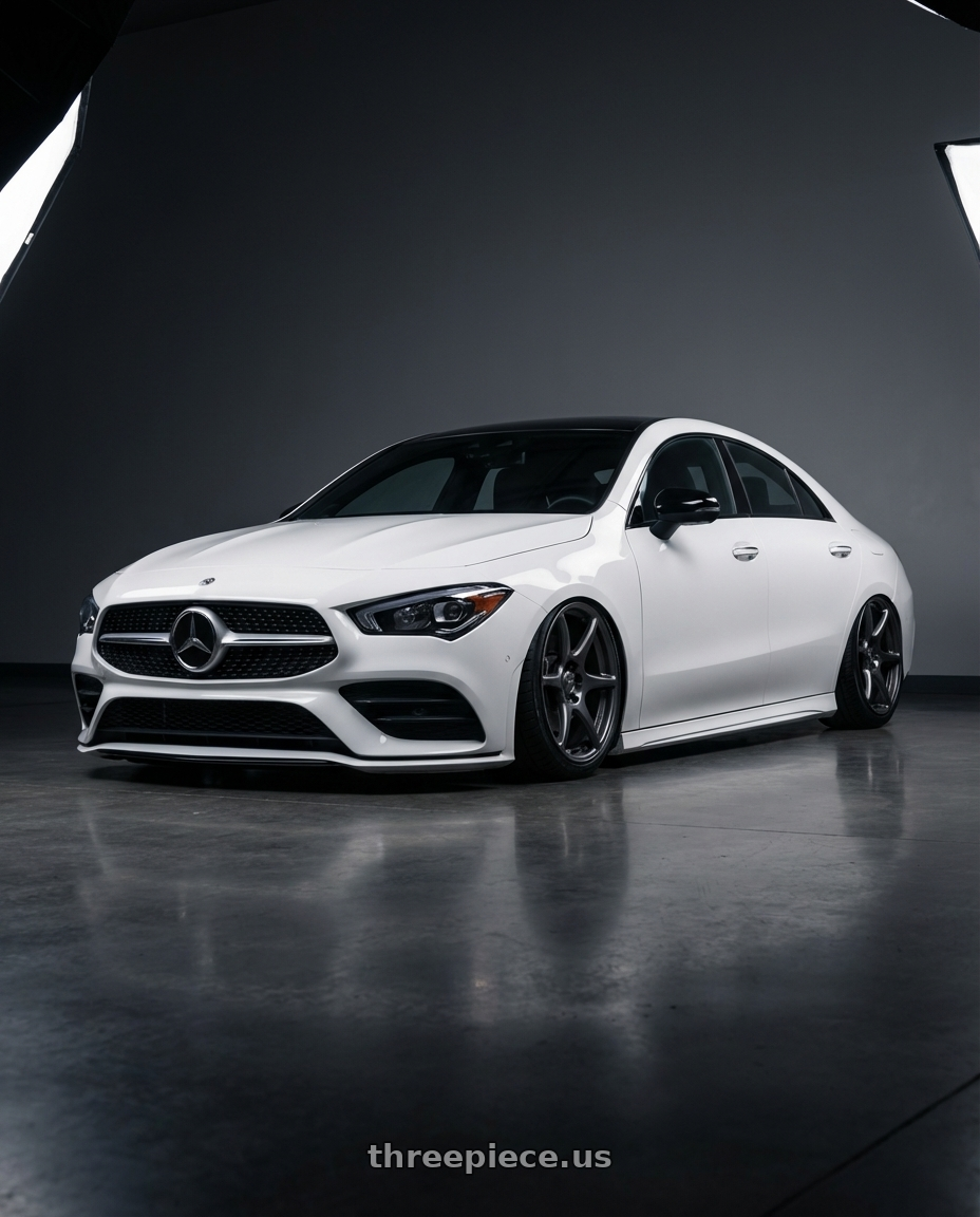 2023 Mercedes-Benz CLA C118 with Kansei K11G Tandem 5X112 19x9.5 22 Gunmetal wheels