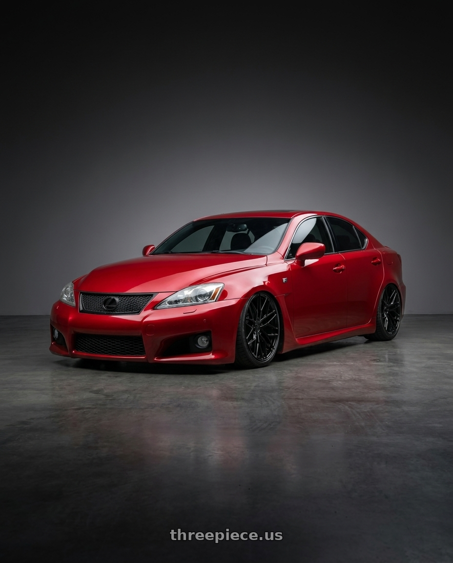 2012 Lexus IS-F with Avant Garde Wheels M520R 5X114.3 19x9.5 +40 Gloss Black wheels