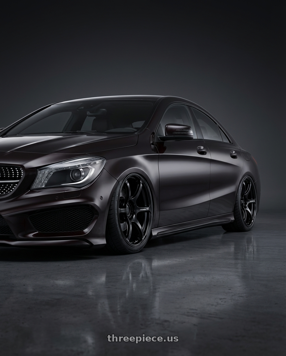 2018 Mercedes-Benz CLA C117 with Advan RGIII 5x112 19x8.5+45 Gloss Black wheels