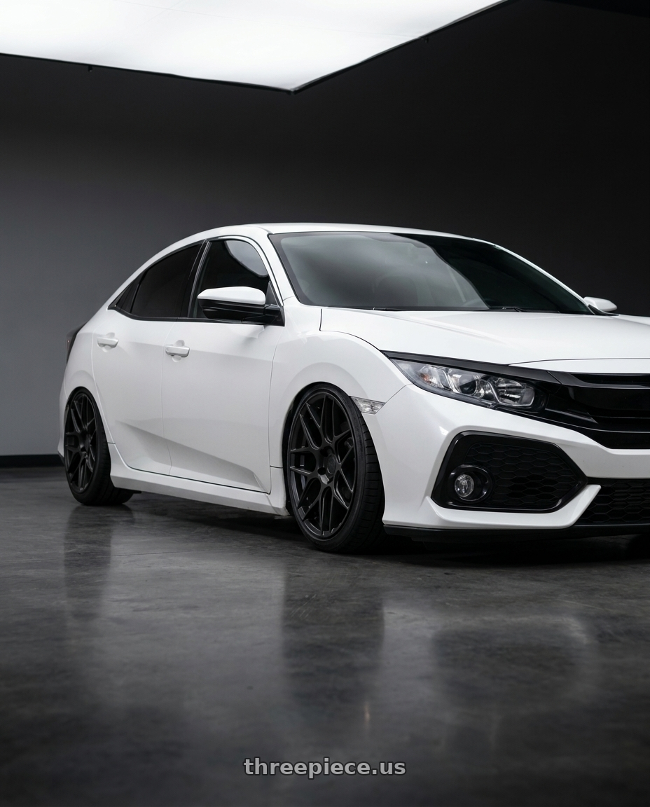 2024 Honda Civic with Aodhan AFF2 5x114.3 19x8.5+35 Matte Black wheels