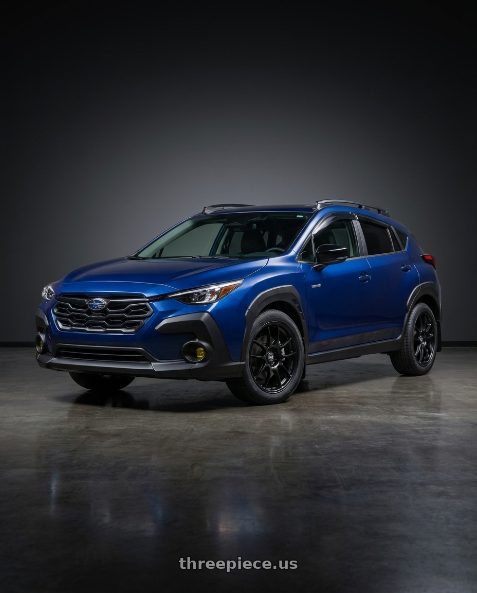2026 Subaru Crosstrek with Enkei PF01 5x114.3 18x9+45 Matte Black wheels
