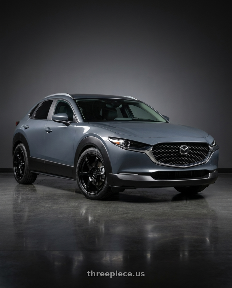 2026 mazda cx-30 with Advan RGIII 5x114.3 18x9.0+35 Gloss Black wheels