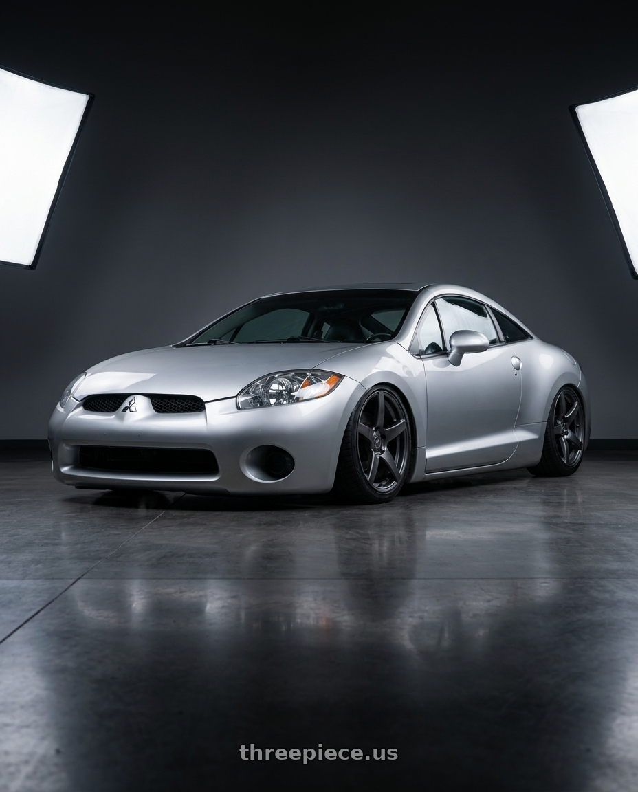2010 Mitsubishi Eclipse with Forgestar CF5 5x114.3 18x10 +42 Gloss Anthracite wheels