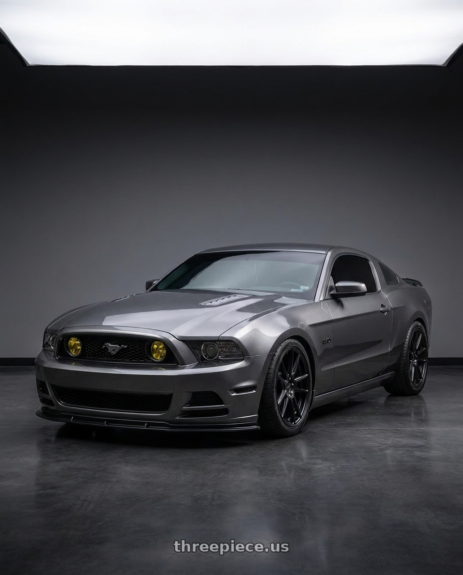 2014 Ford Mustang GT with Niche 1PC M147 ESSEN 5X114.3 20X9 +35 MATTE BLACK wheels