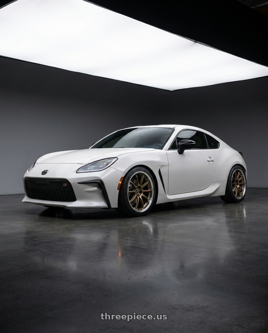 2026 Toyota gr86 with Work Zr10 2P 5x100 18x8.5 +38 Matte Bronze wheels