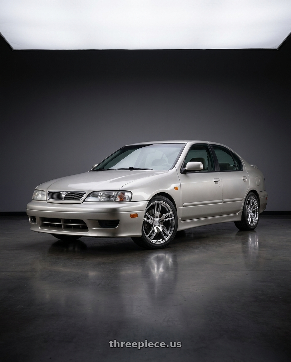 1999 infiniti g20 with American Racing Forged 100 5x120.65 20x10.5 +65 POLISHED wheels