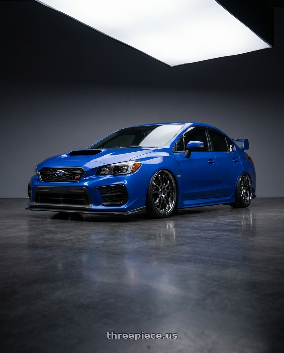 2021 subaru wrx sti with Ssr Agle Minerva 5x114.3 19x10+31 Hyper Disk Super Black Coat wheels