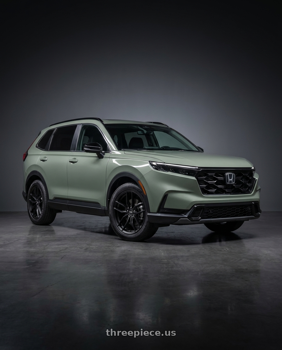 2026 Honda CR-V Hybrid Trailsport with Niche 1PC M203 VOSSO 5X114.3 18X8 +40 MATTE BLACK wheels