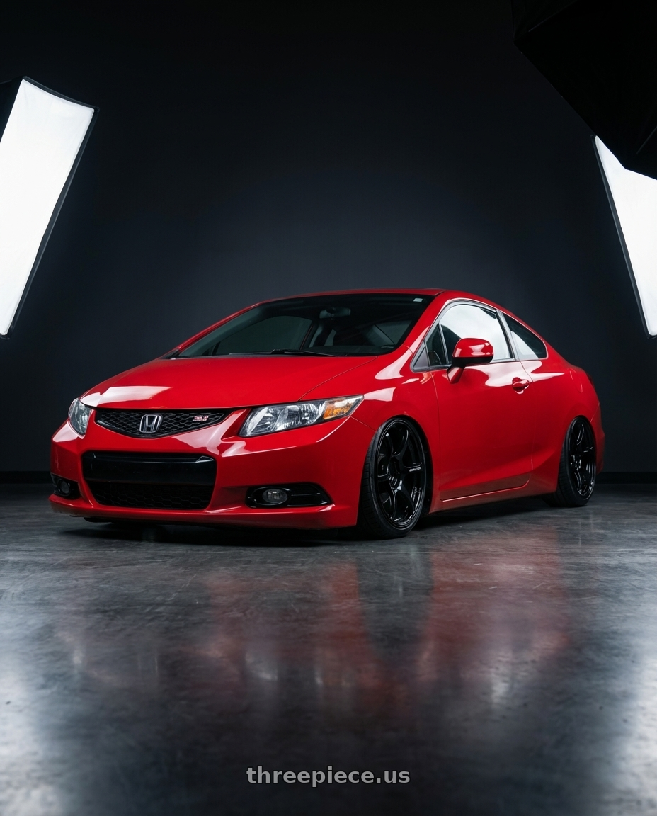 2015 Honda Civic Si with Advan RGIII 5x114.3 18x8.0+37 Gloss Black wheels