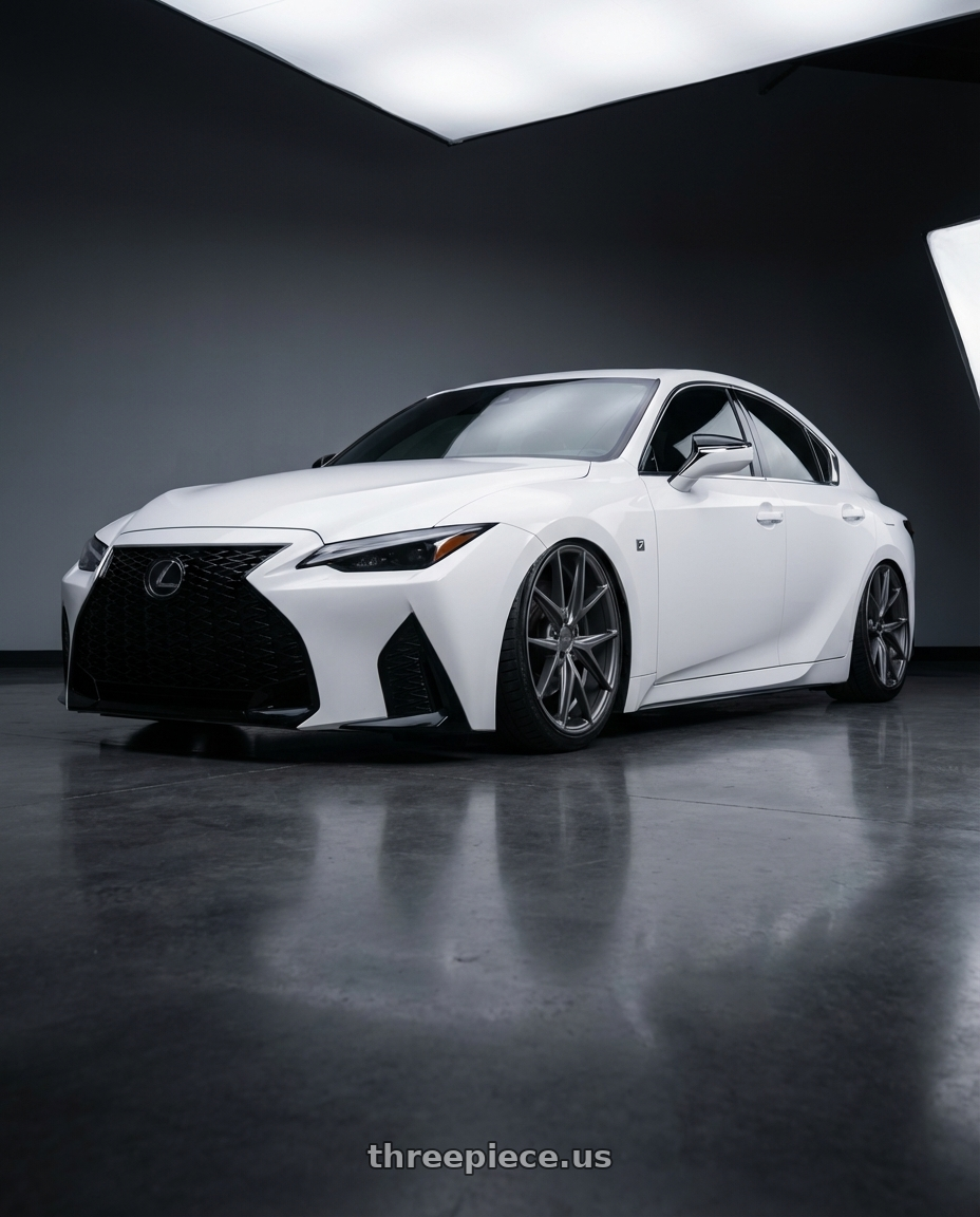 2018 Lexus IS 350 F Sport with Niche 1PC M116 MISANO 5X114.3 19X8.5 +45 MATTE GUN METAL wheels