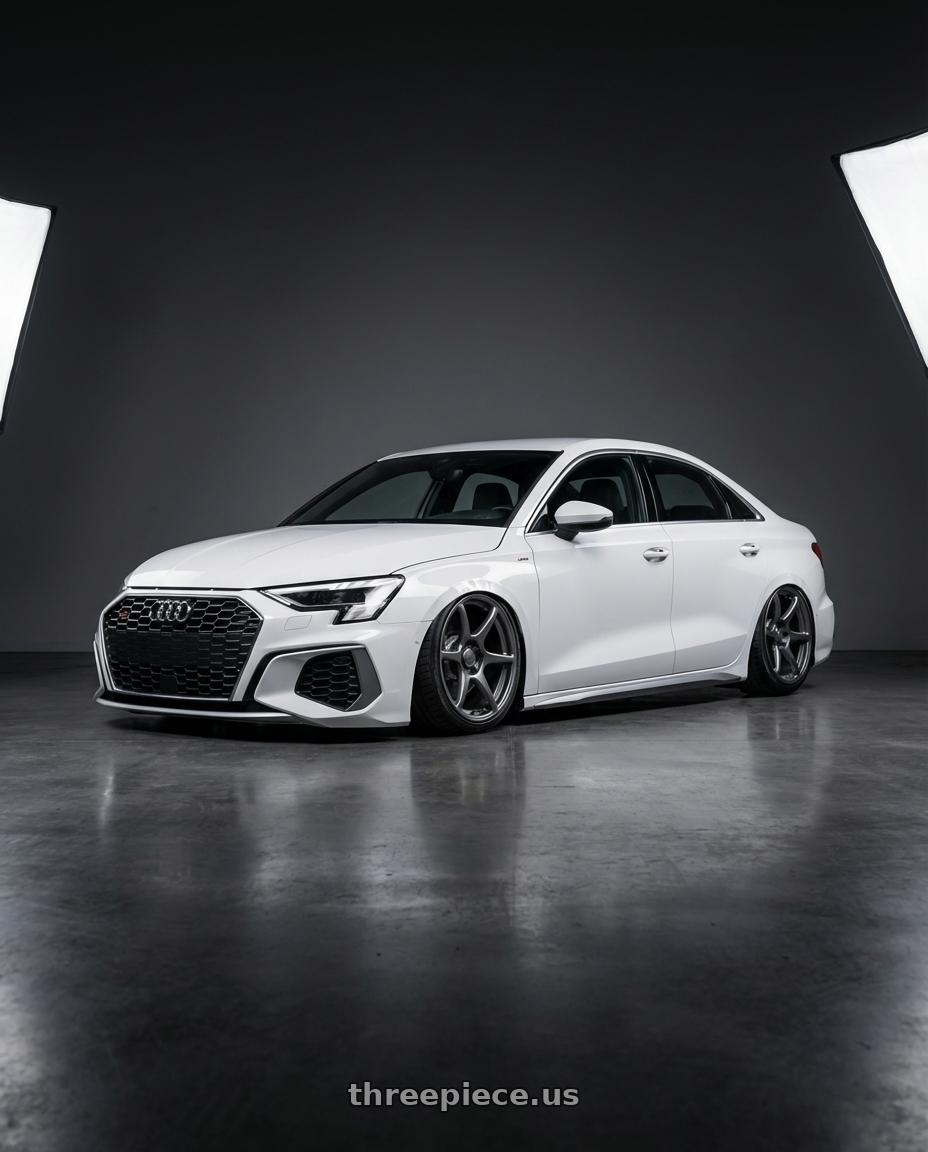 2024 Audi S3 8Y with Kansei K11G Tandem 5X112 19x9.5 22 Gunmetal wheels