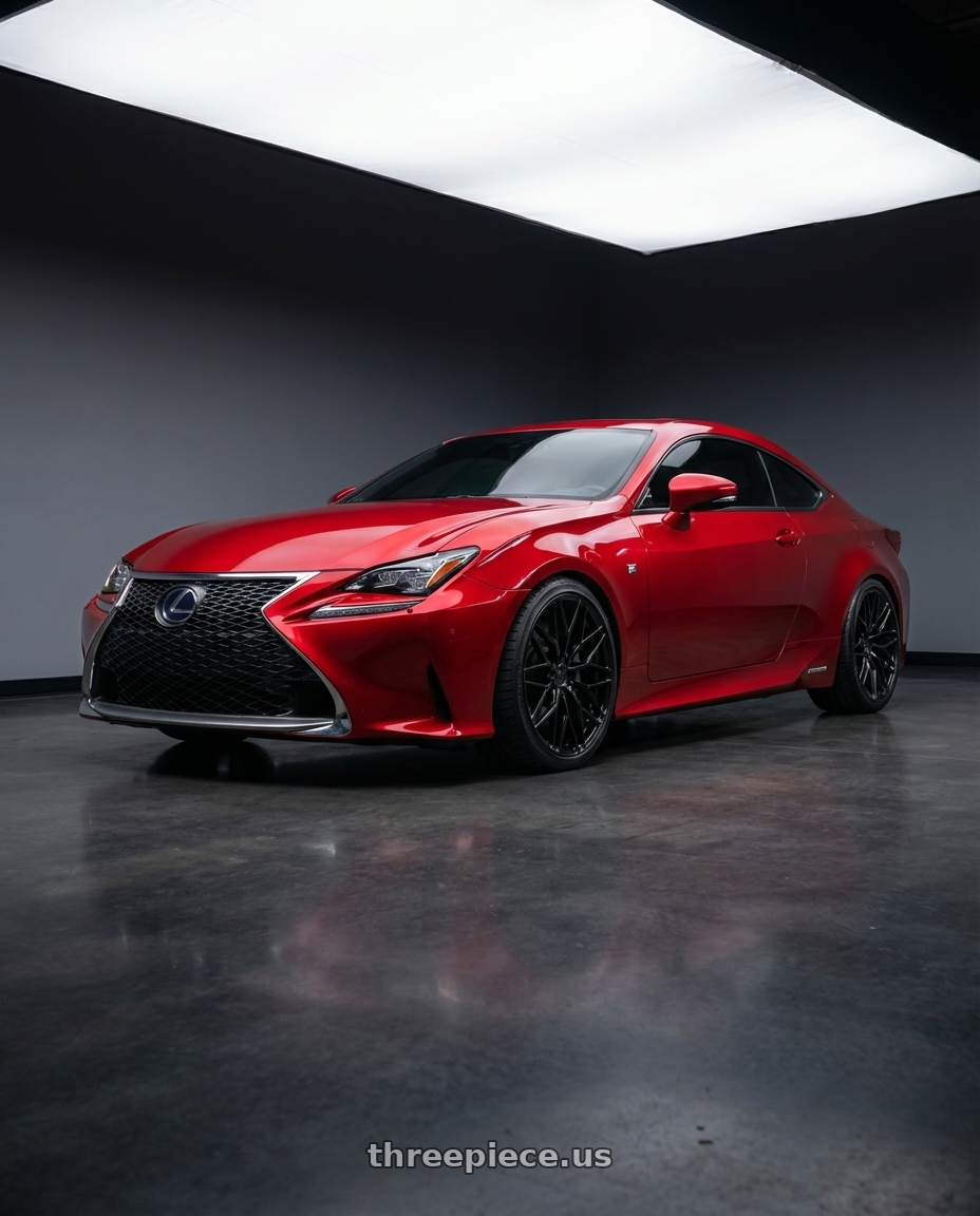 2018 Lexus RC F with Avant Garde Wheels M520R 5X114.3 19x9.5 +40 Gloss Black wheels