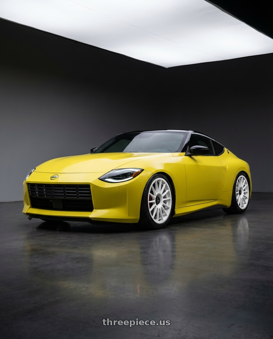 2024 Nissan Z with fifteen52 PODIUM 5x114.3 / 5x120 19x8.5 +35 RALLY WHITE (GLOSS WHITE) wheels