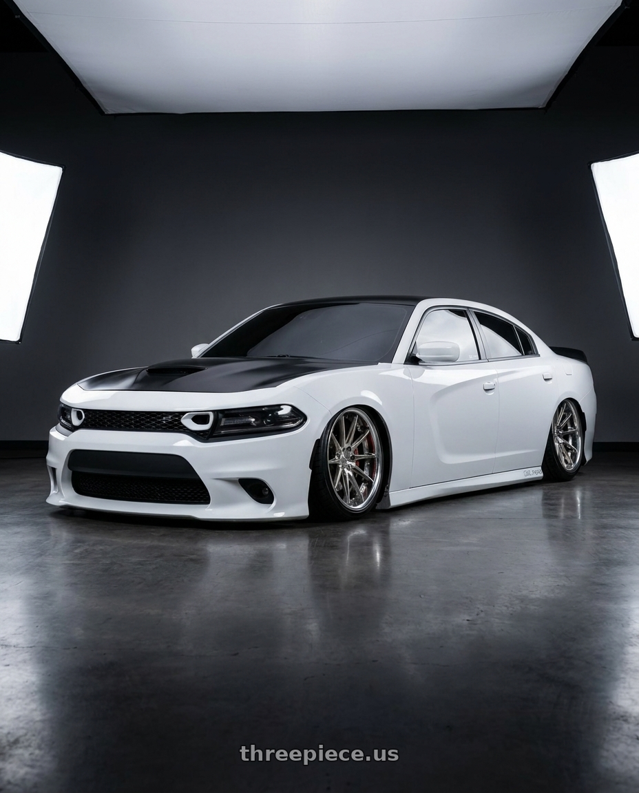 2021 Dodge Charger ScatPack with Work Gnosis Gr204 5x115 20x10+22 A Disk Buff Finish wheels