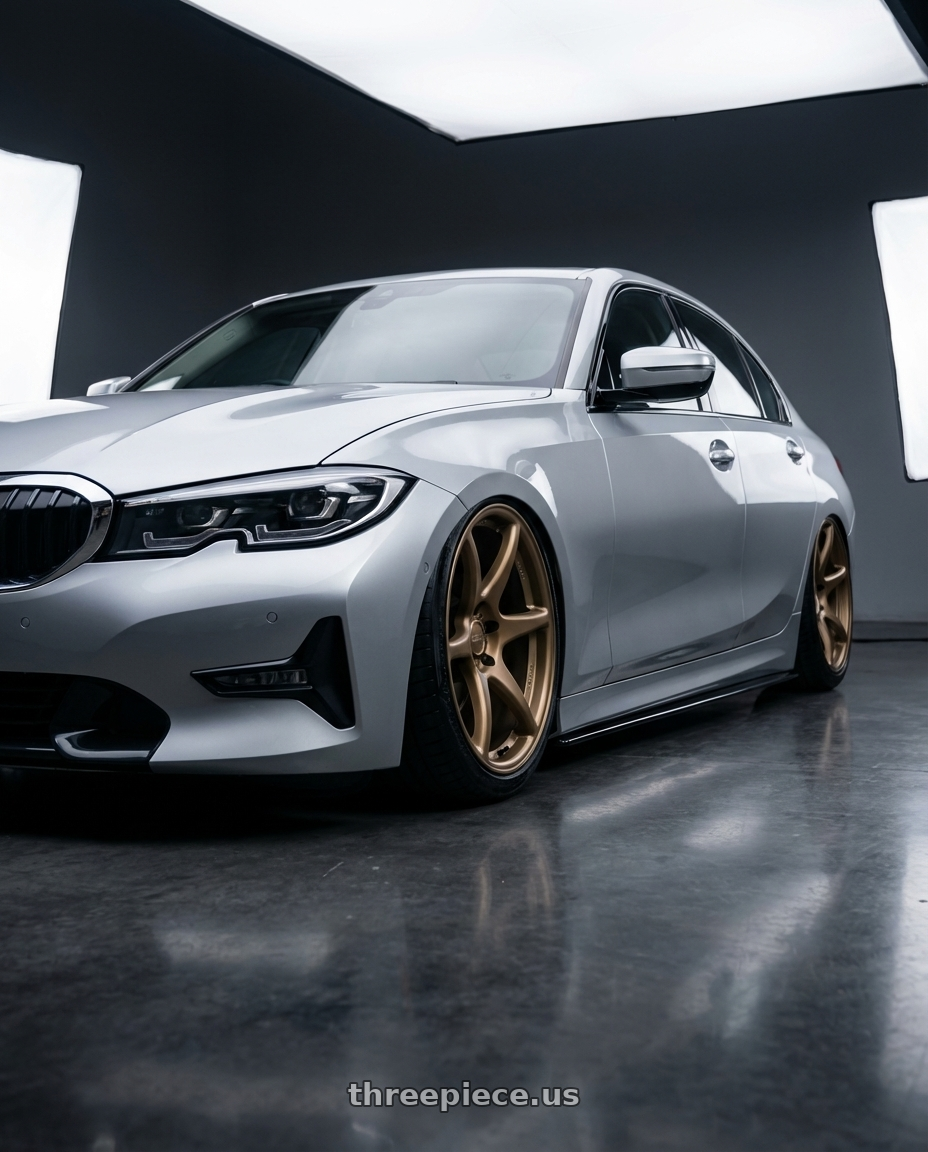 2023 BMW 3 Series G20 with Kansei K11B Tandem 5X112 19x10.5 22 Bronze wheels