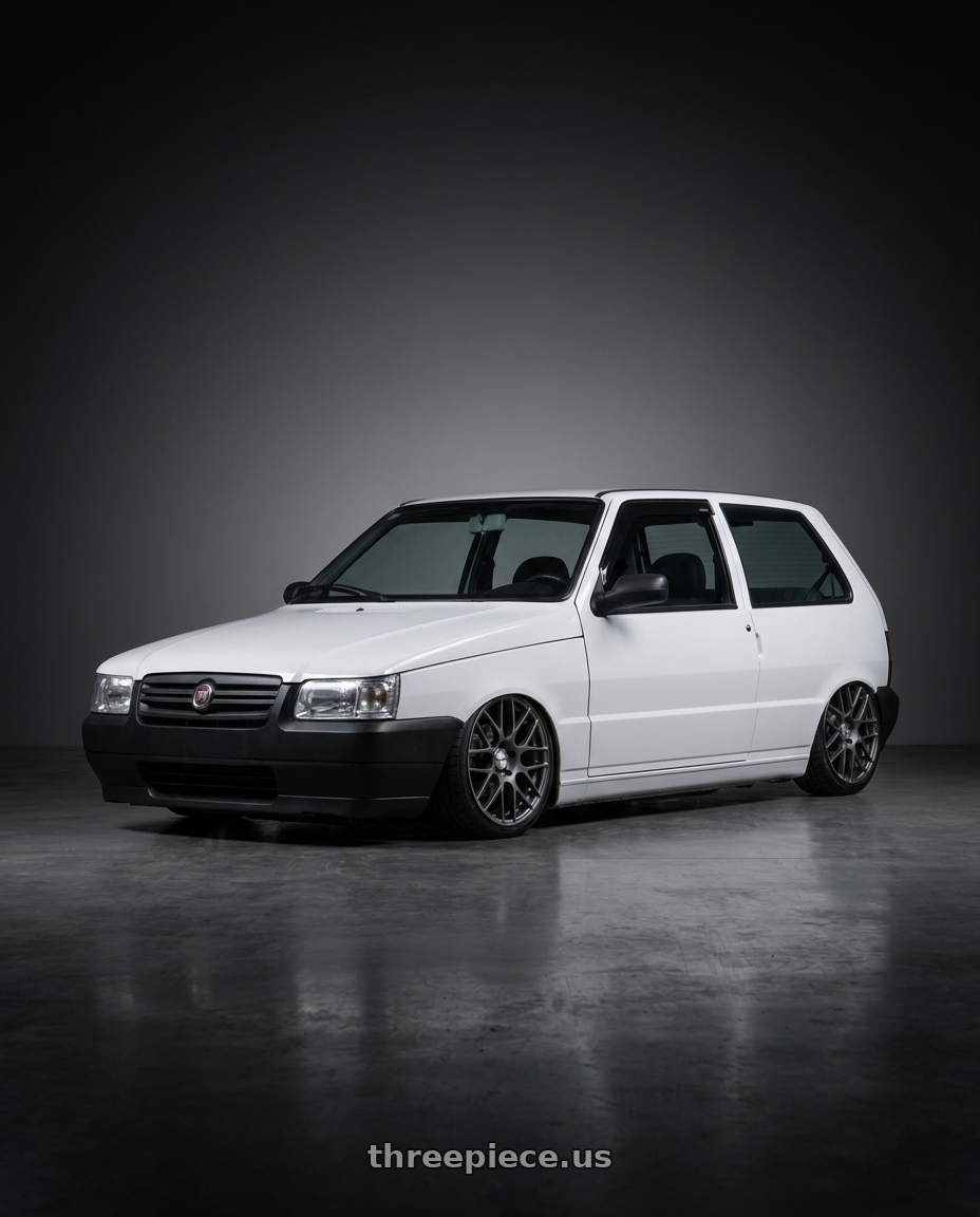 2011 fiat uno with TSW NURBURGRING 5X114.3 17X7.5 +45 MATTE GUNMETAL wheels