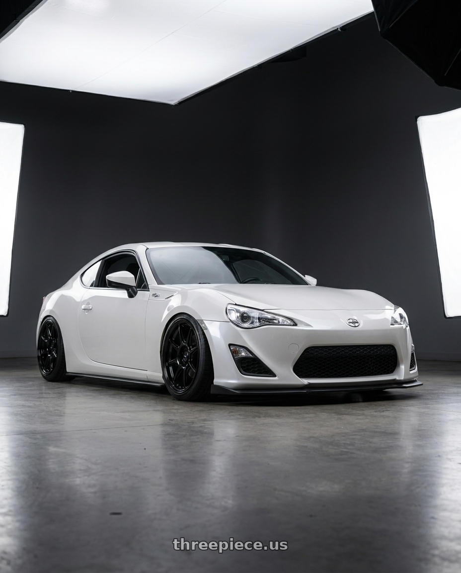 2016 Scion FR-S with Konig Lockout 5x100 17x8+38 Gloss Black wheels
