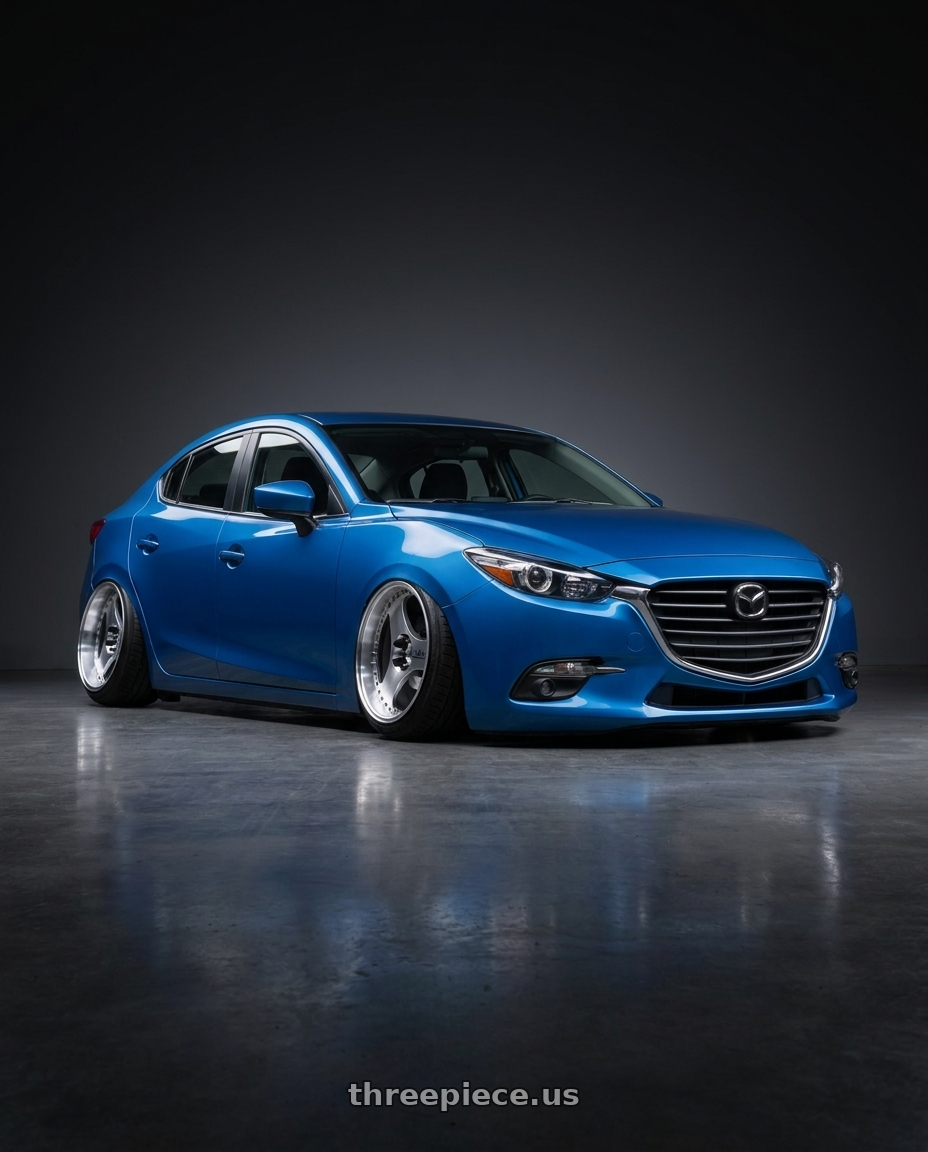 2017 mazda 3 sedan with Advan Racing ONI2 PROGRESSIVE 5x114.3 20x8.5 +33 MACHINING & DIAMOND CUT wheels