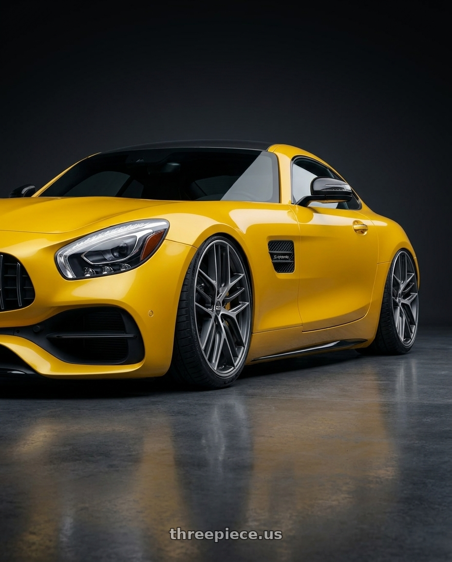2019 Mercedes-Benz AMG GT with BBS CC-R 5x112 20x8.0+27 Graphite w/ Diamond Cut Face wheels