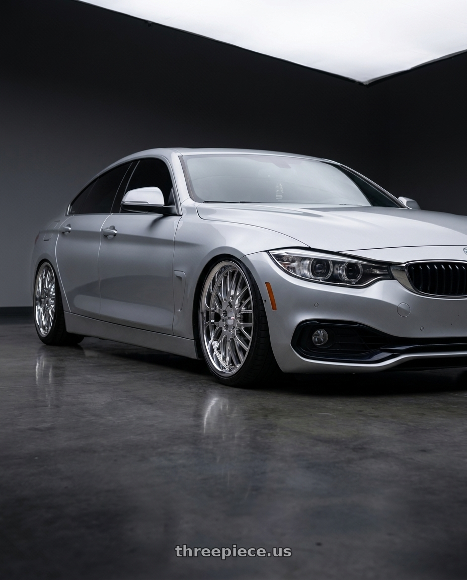 2018 bmw 430i with Cray MANTA 5X120.65 19X10.5 +65 CHROME wheels