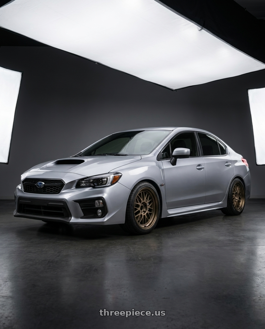 2018  SUBARU  WRX with Volk Racing 21A 5x114.3 18X8.5+34  Bronze wheels