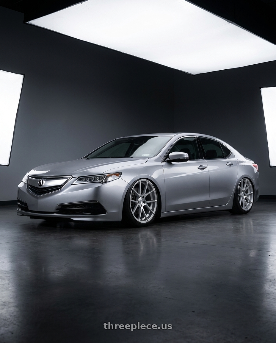 2019 Acura TLX with Avant Garde Wheels M510 5X114.3 20x8.5 +20 Satin Silver wheels